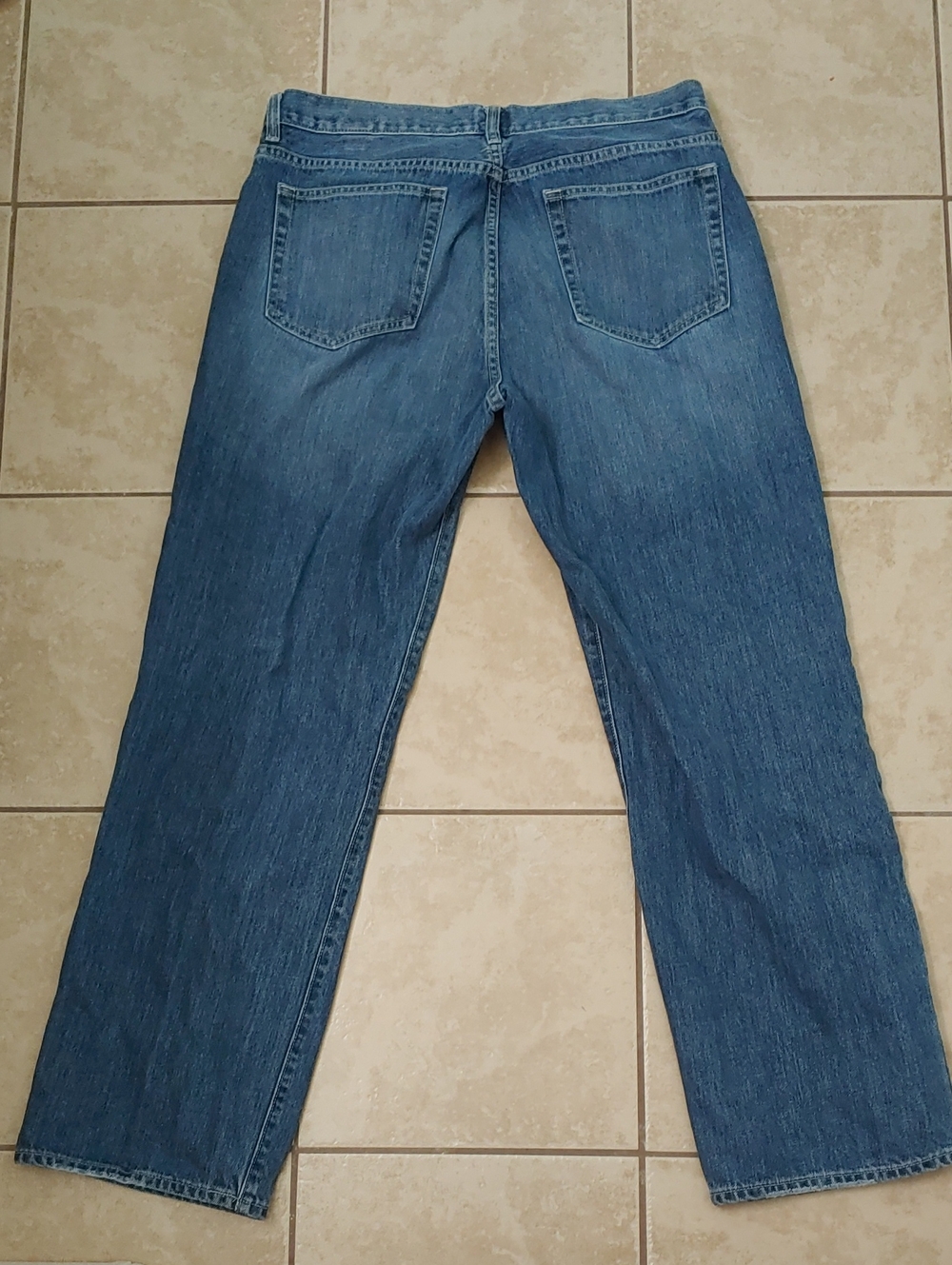 J. Crew Men's 35x32 Relaxed Jeans Medium Wash Denim